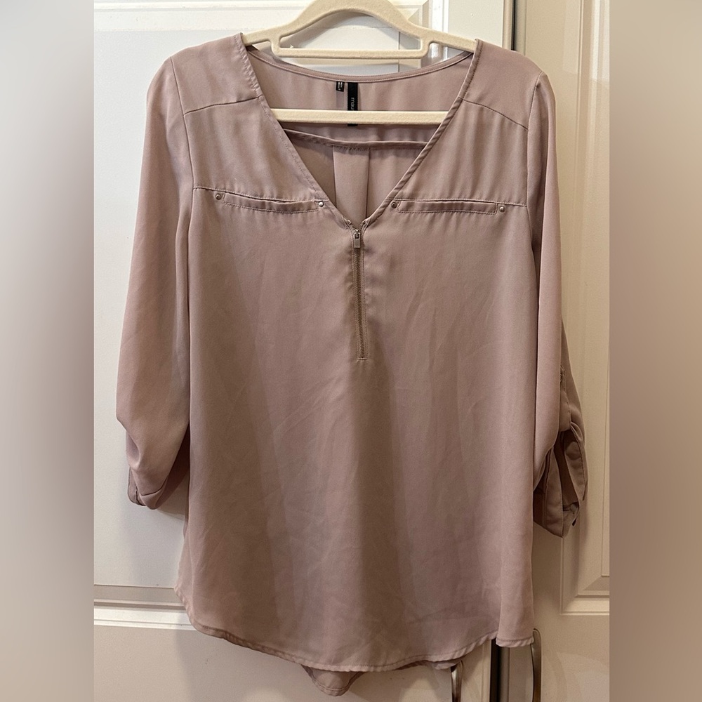 Elegant V-Neck Blouse